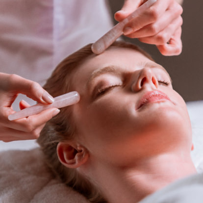 Gua sha stone facial at Maison Sisley